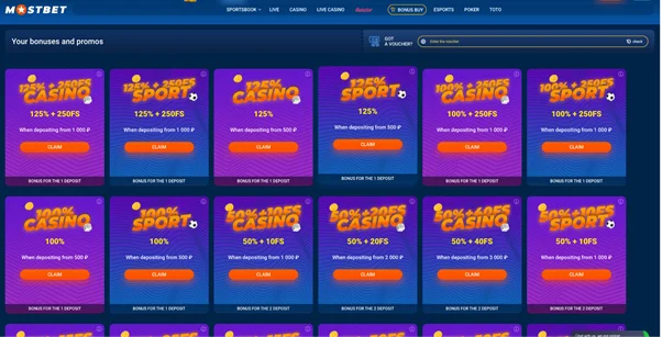 Mostbet official website