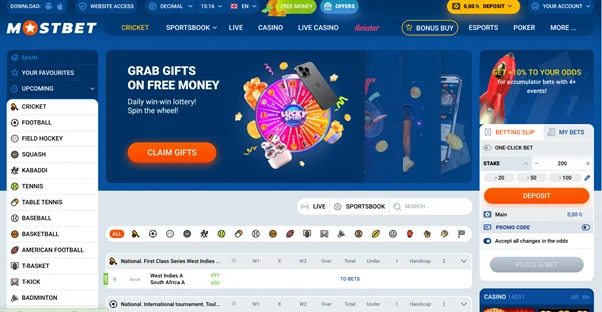 Mostbet app